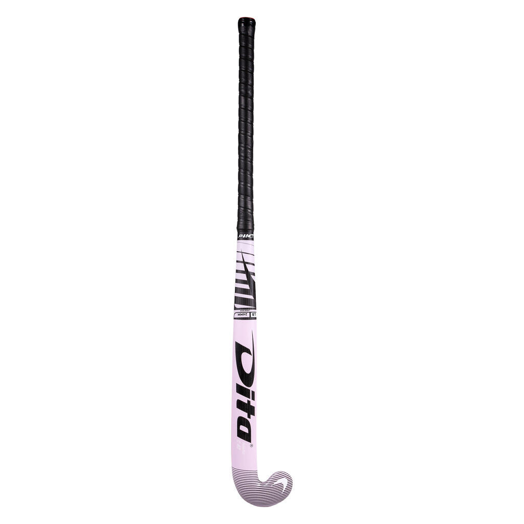 Intermediate 40% Carbon Mid Bow Field Hockey Stick FiberTecC40 - Light Pink